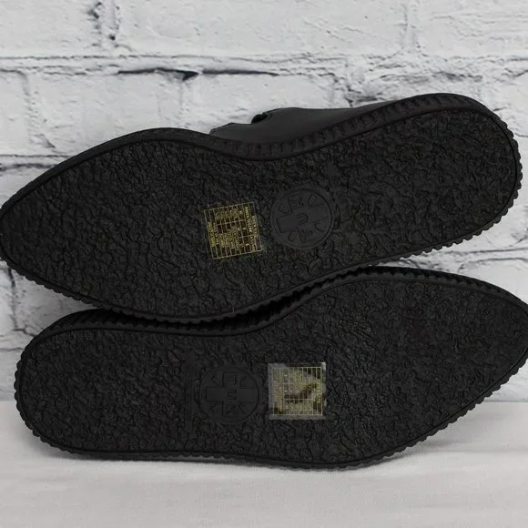 NEW IN BOX T.U.K. Footwear Women's Black TUKskin Pointed 3-Strap Mary Jane Shoes - Picture 7 of 8